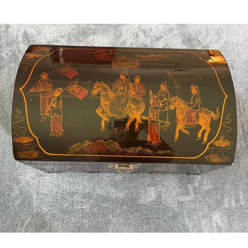Vintage chinese lacquer - lacquer, domed